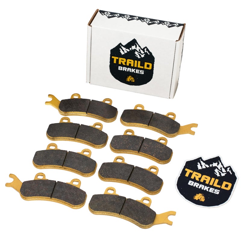 Traild Can-Am Maverick X3, Maverick MAX, Maverick Sport, Maverick Trail, Front & Rear Ceramic Brake Pad Set 2017-2026 - Image 1
